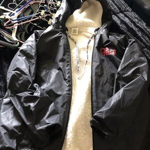 Ohio State Jacket. Torso lined with fur.